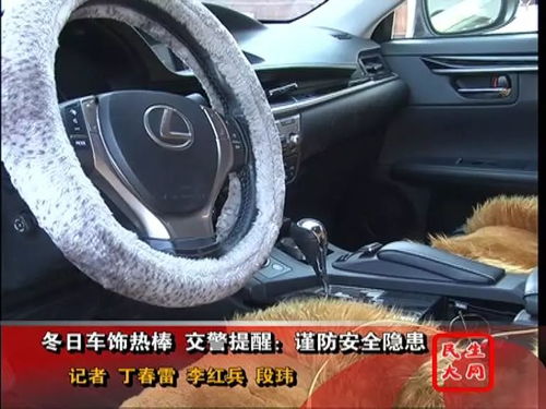 冬日棉毛車飾受熱捧 交警提醒 謹防安全隱患