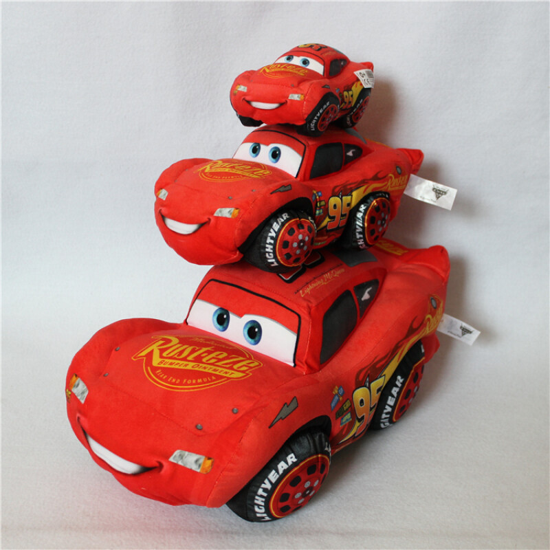 小汽車總動員Cars3閃電麥昆Lightning McQueen毛絨玩具公仔玩偶 閃電麥昆 全長25cm